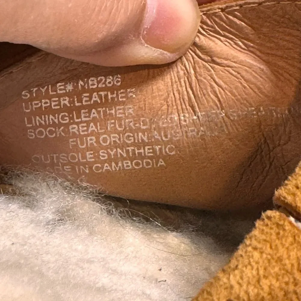 Madewell Sherpa lined slip‎ on size 7